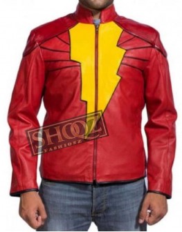 Shazam Zachary Levi Leather Jacket